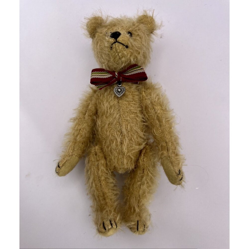 Vintage 2000 Mohair Jointed Humpback By Artist Lin Van Houten, 7 Inch - Picture 10 of 13